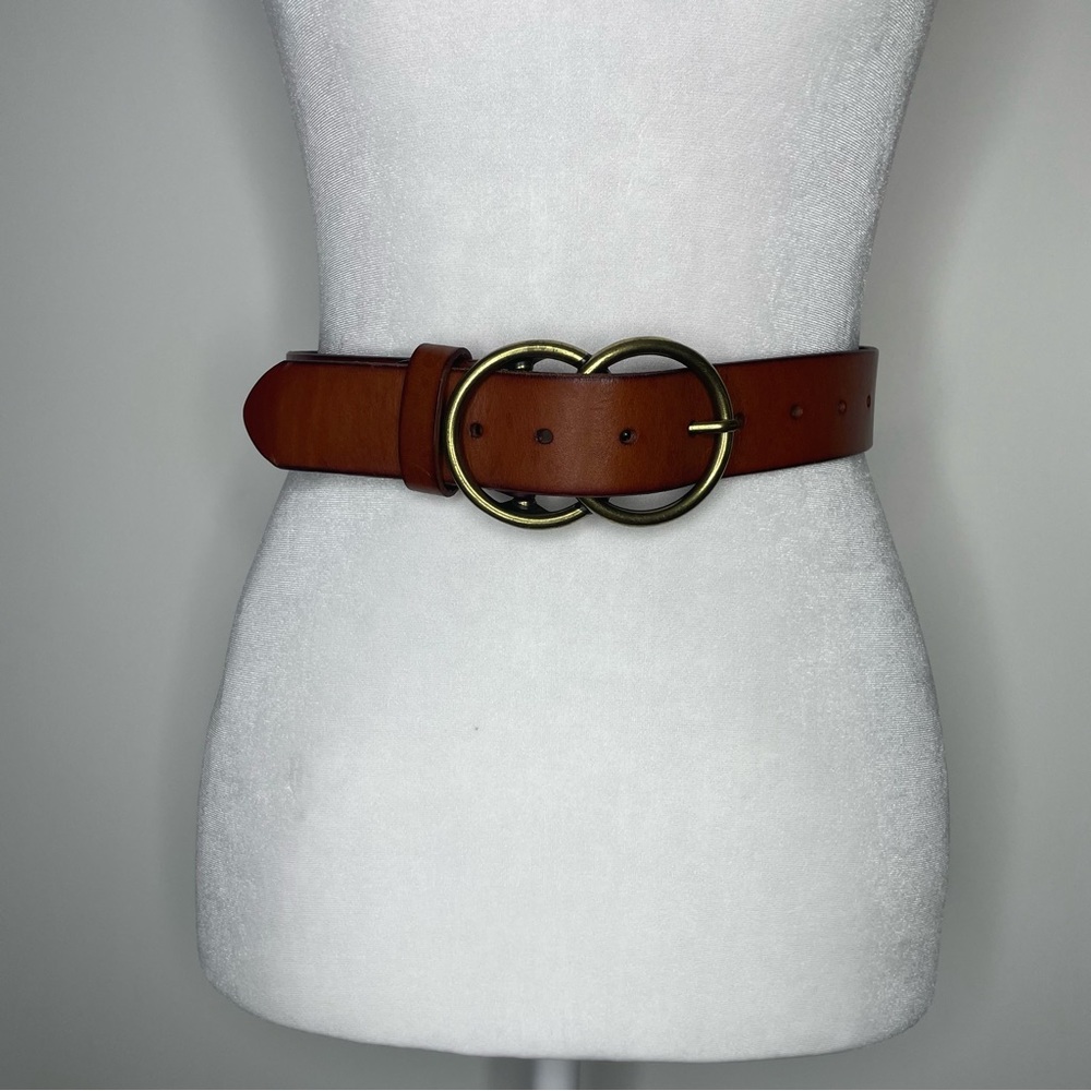 BÖHME Genuine Leather Double Circle Belt